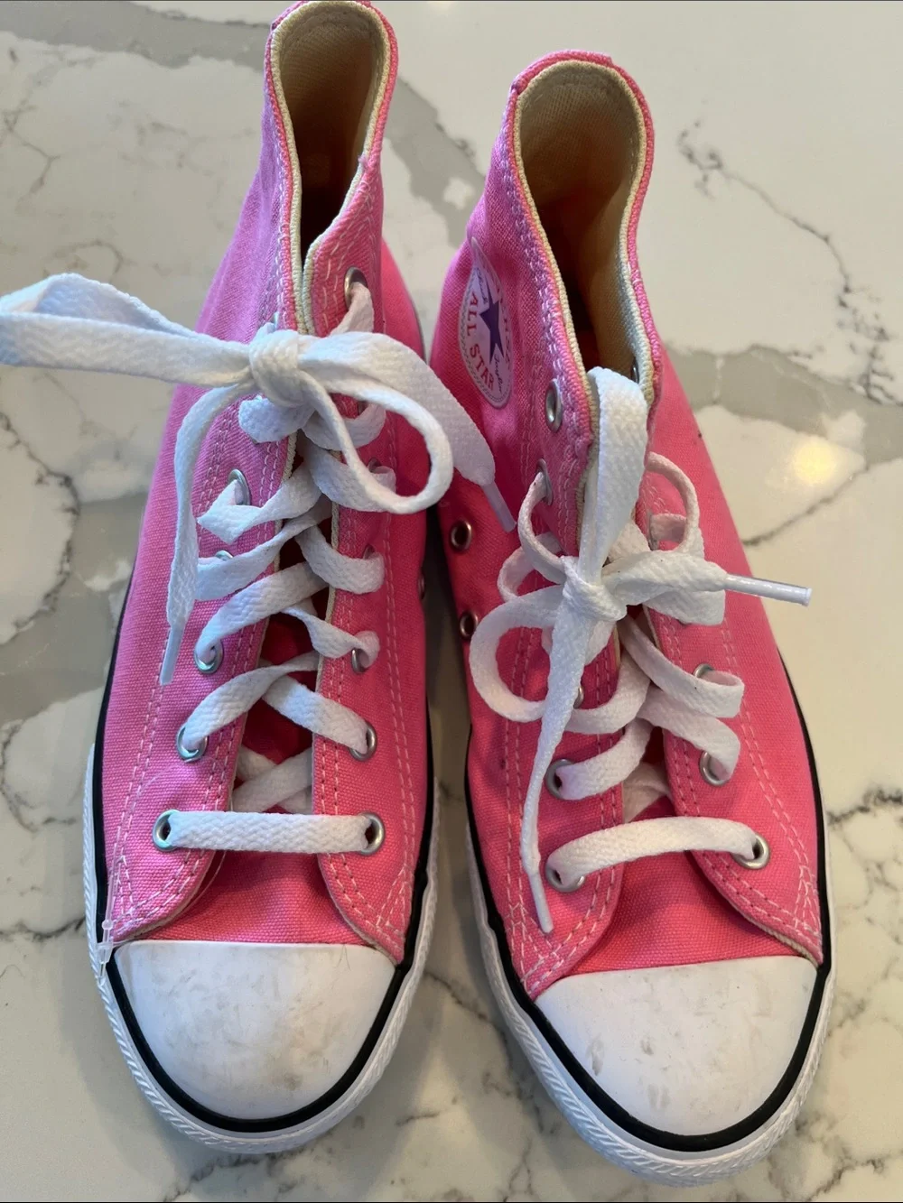 Converse Pink High Top Canvas Sneakers
